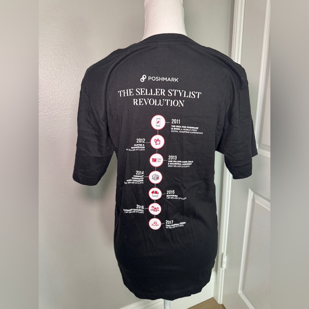 POSHMARK SWAG 2017 collector tee Poshfest black style without limits